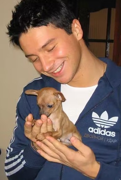 Сергей Лазарев со своей собакой